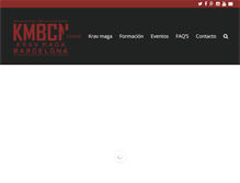 Tablet Screenshot of kravmagabcn.com